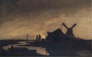 John Crome Moonrise on the Yare oil painting reproduction
